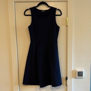 Papermoon Navy Textured Sleeveless Mini Dress